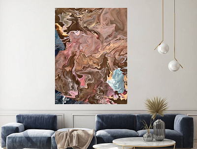 Jaggered edges 2d art 2dartist abstract art acrylic painting acrylic pouring brown hues expressive painting fluid art gift idea home decor idea wall art