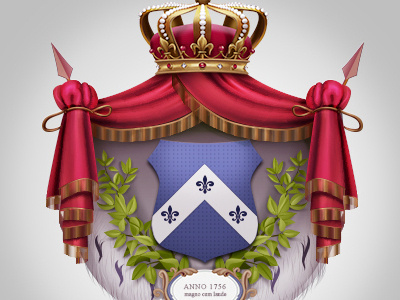 Herald coat of arms crest crown graphicriver heraldry shield vintage