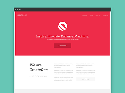 CreateOne Home Page