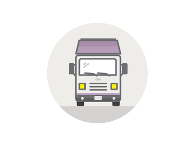 Moving Truck branding flat flat design icon illustration moving truck truck web design