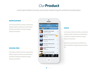 Product Page branding flat focus lab hero icons iphone iphone app web design website