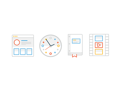 Wired Icons branding feature icons focus lab icons illustrations web design website