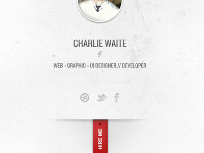 Contact Site grunge minimalist photo red vcard web design white