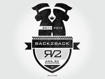 Ryan Villopoto Back 2 Back Champ Logo graphic graphic design icon illustrator logo mark