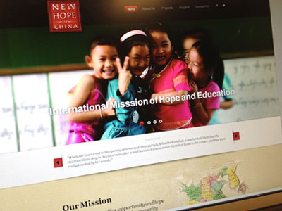 New Hope Website ui web design website