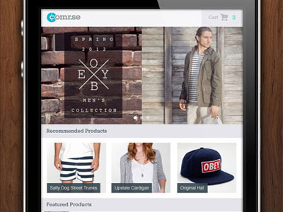 Comr.se Mobile app icons iphone mobile shop web design
