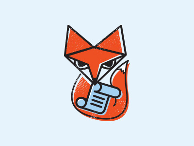 Fox branding focus lab icon logo mark oh snap reply support