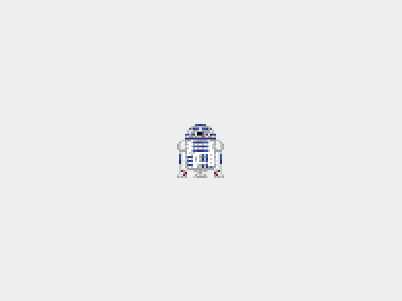 R2D2 animation pixel r2d2 star wars vector