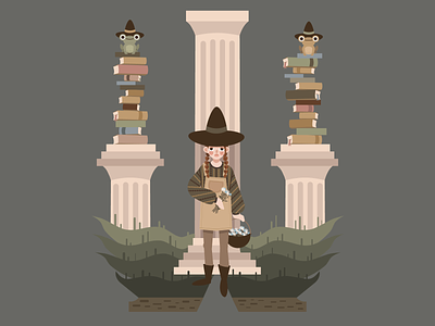 Forest Witch character character design flat design forest illustration vector witch