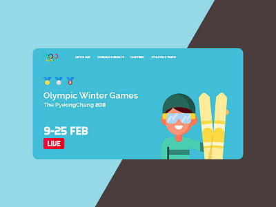 Olympic Games adobe app appdesign design illustration photoshop ui uidesign userinterface ux uxdesign vector