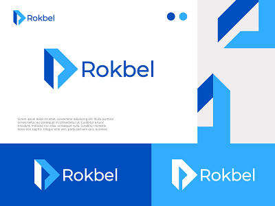 Rokbel logo design branding creative logo graphic design logo logo design logo mark m logo minimal modern logo monogram morden motion graphics protex technology visual identity designer