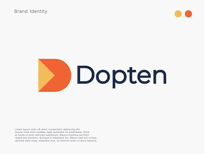Dopten logo design brand identity branding graphic design logo logo design motion graphics