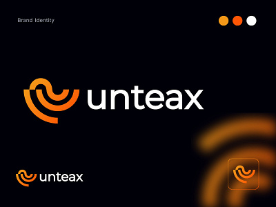 Unteax logo design branding gradient logo graphic design logo logo mark minimal motion graphics typography
