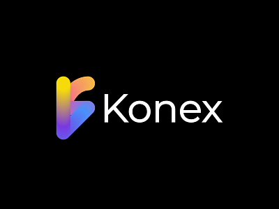Konex logo design app logo modern logo brand identity branding business logo corporative gradient logo graphic design logo logo design modern motion graphics popular dribbble shots