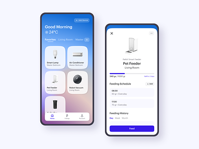 Home App Exploration app daily ui dashboard design gradient home app home monitoring mobile product design smart home typography ui user interface ux