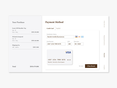 Daily UI 002 - Credit Card Checkout