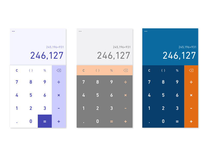 Daily UI 004 - Calculator by Rachel Ariella Kurniawan on Dribbble