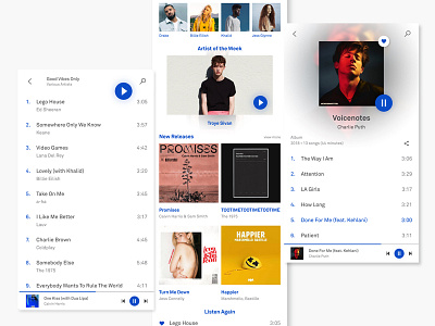 Music App Concept - Details app interface mobile music music player ui uidesign uiux ux web