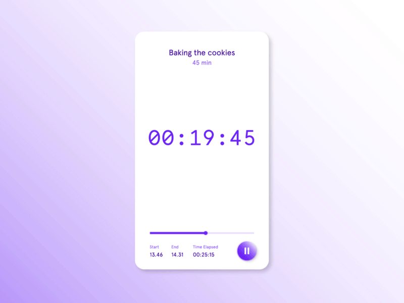Daily UI 014 - Countdown Timer animation app countdown timer daily ui design mobile motion graphic uiux user interface