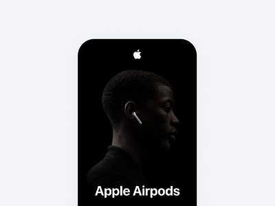 Minimal Apple Airpods landingpage