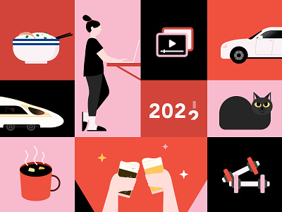 Byebye 2021 2021 byebye design illustration new year ui
