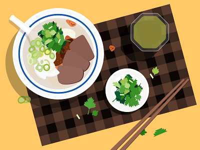 Beef ramen food graphic design green illustration launch noodles ramen ui