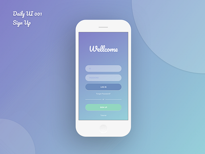 001 Dailyui Signup android app dailyui ios ui