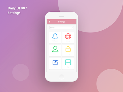 007 Dailyui Settings android app dailyui design icon ios sketch symbol typography ui ux