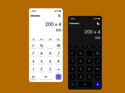 Calculator design ui