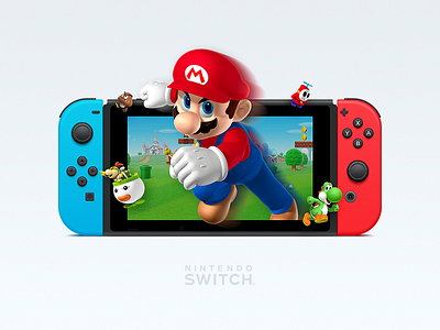 Nintendo Switch game hand mario nintendo realistic shank switch