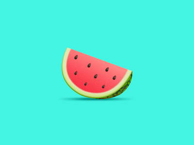 Watermelon icon summer watermelon