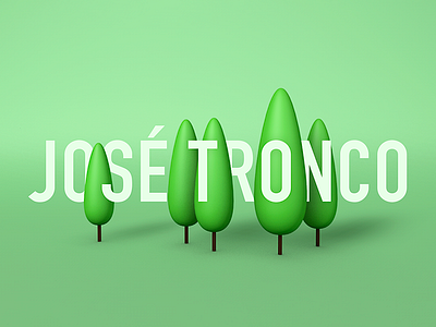 JOSÉ TRONCO Air Purifier 3D Logo 3d air forest green josé logo purifier text tree tronco