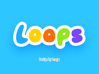 Loops Child child children cute design font loops