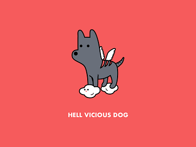 Hell Vicious dog illustration