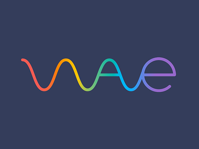 Spectrum flat icon logo multicoloured rainbow spectrum wave