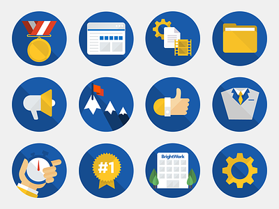 BrightWork Icons brightwork flat icon icons illustration management microsoft project round sharepoint simple vector