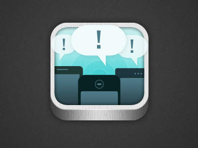 Mobiles App app blue design icon illustration iphone