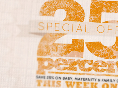 25 design orange peach print typography