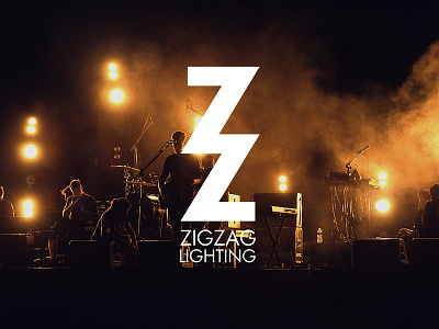 Zig Zag Lighting design identity logo mark minimal symbol typography