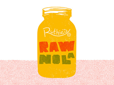 Ruthie's Healthy Foods calligraphy food identity logo mark print screenprint script symbol typography vegan vegetarian