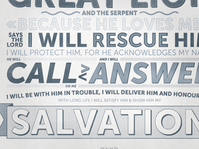 Psalm 91 bible design text typography