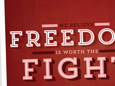 Freedom charity graphic design poster typography