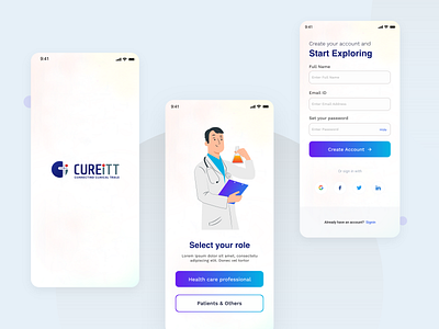 Healthcare Mobile App mobileapp register ui