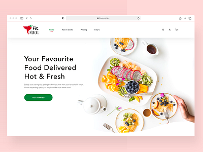 Fit Mirchi Concept design illustration ui uidesign website