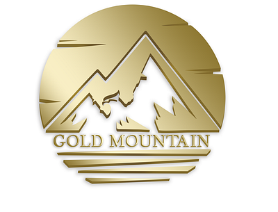Gold Mountain logo branding design graphic design logo logo design typography