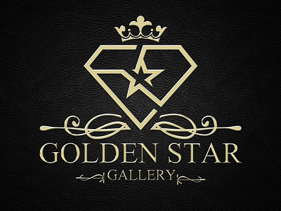 Golden Star logo branding design graphic design logo logo design typography