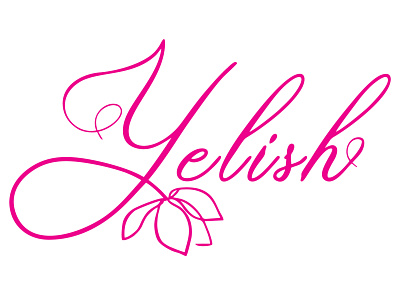 Yelish logo branding design graphic design logo logo design typography