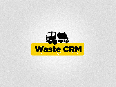 Waste Crm logo design waste crm