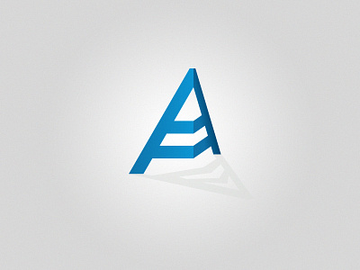 A a lettering logo concept