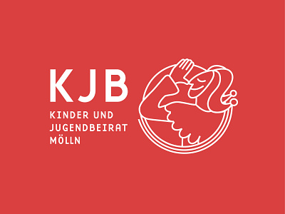 KJB Logo Design branding branding and identity branding design child childbook children design dribbble eulenspiegel germany hamburg illustration line art logo mölln red till till eulenspiegel youth youth group